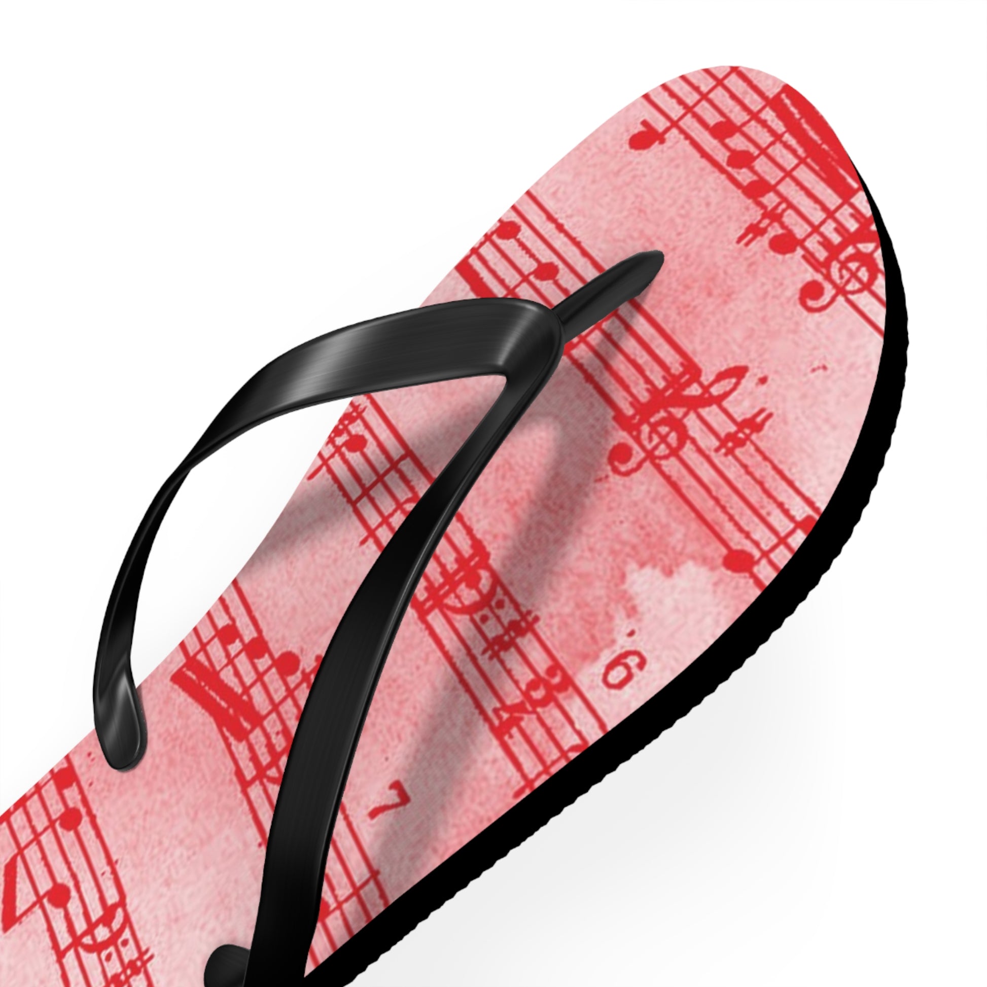 Drip Spill Type Beat Sheet Music Red Flip Flops, Artsulli - Art is Long, Life is Short, Shoes, , , , , , , 