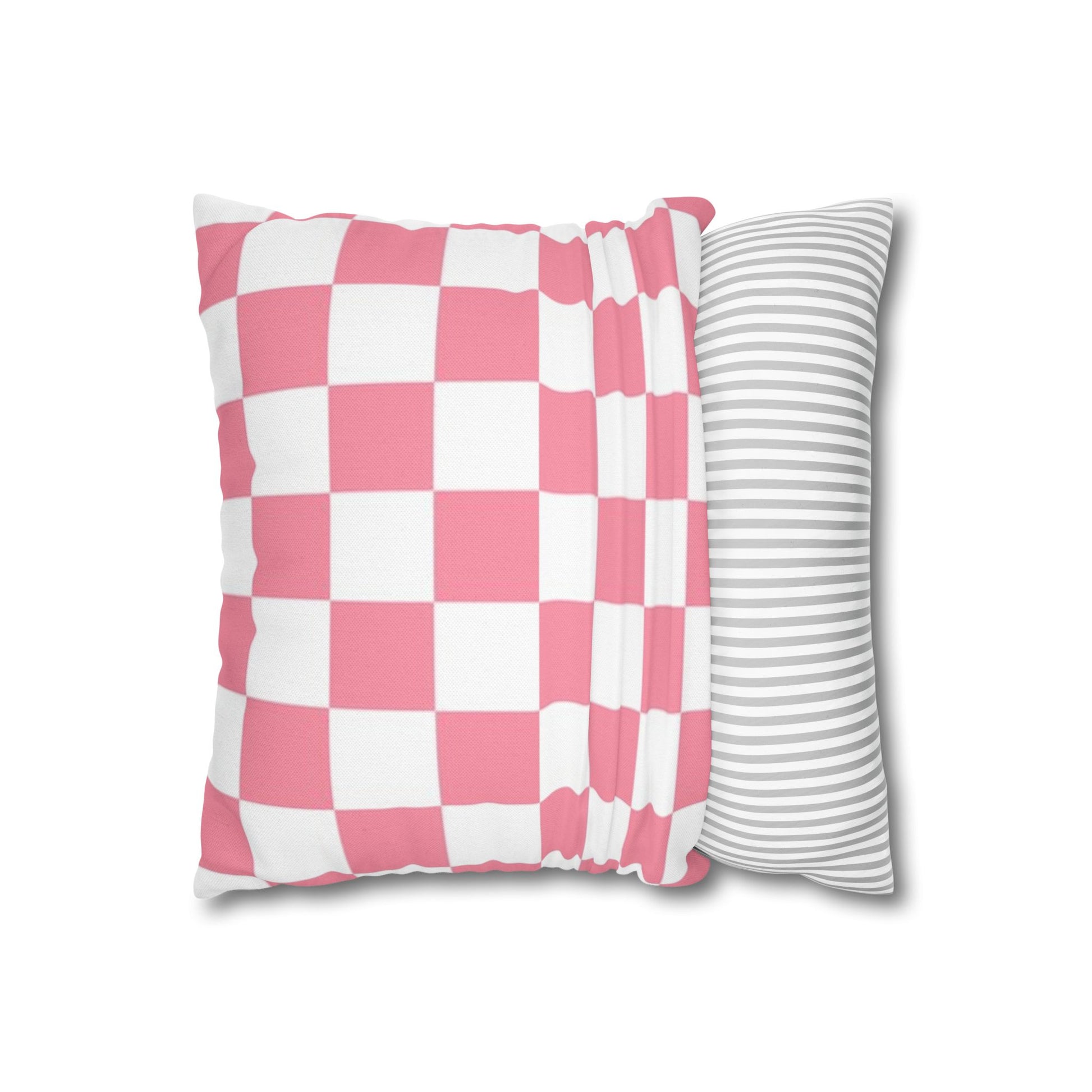 Brigandine Checkered Scene Spun Polyester Square Pillowcase, Artsulli - Art is Long, Life is Short, Home Decor, , , , , , , 