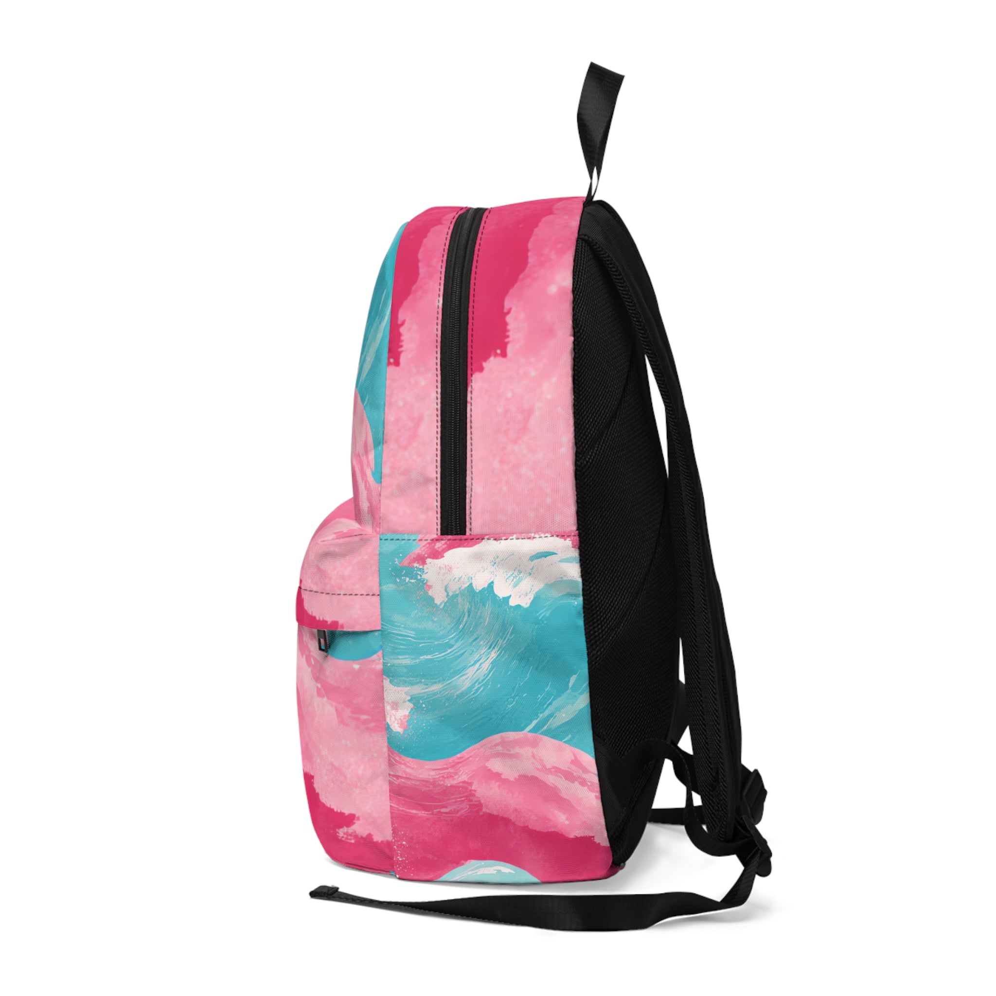 Focusing on Color  Waves Unisex Classic Backpack, Artsulli - Art is Long, Life is Short, Bags, , , , , , , 