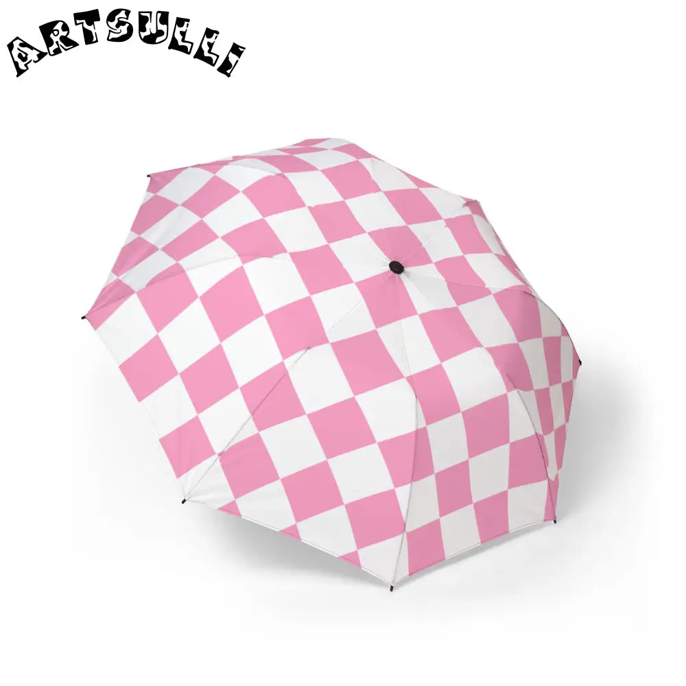 JAKKOUTTHEBXX Checkerboard Hot Pink and White Semi-Automatic