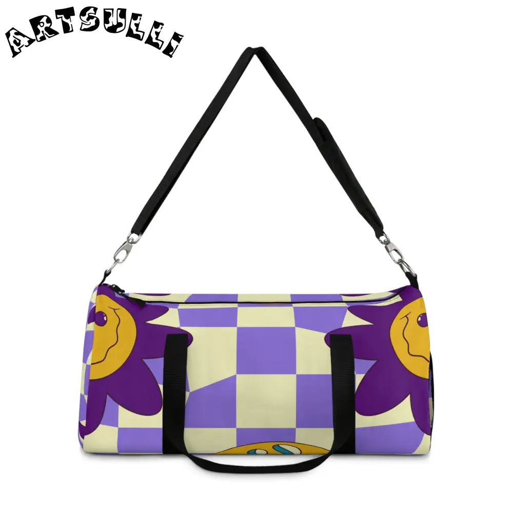 JAKKOUTTHEBXX Trippy Flower Power Motifs Duffel Bag JAKKOUTTHEBXX