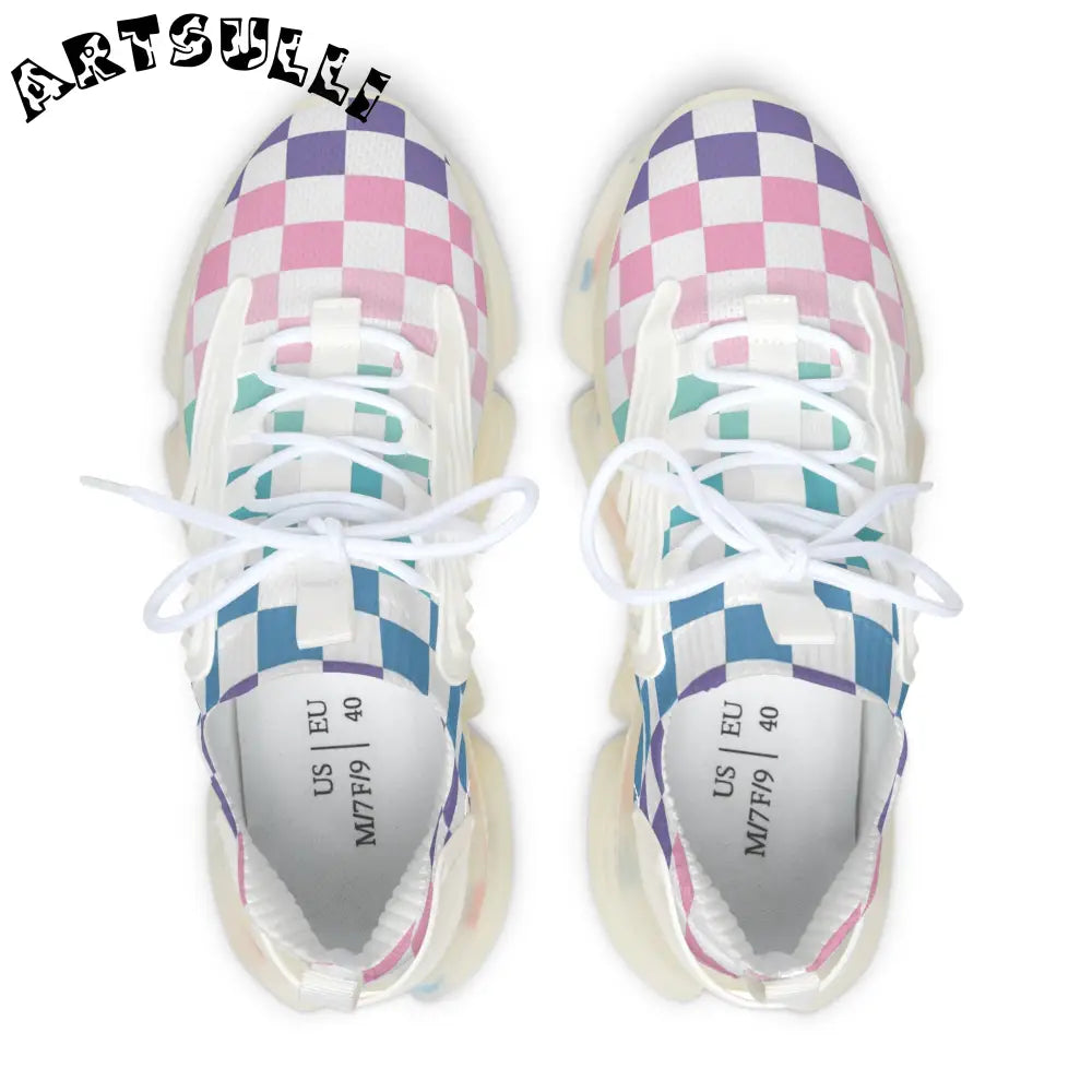 JAKKOUTTHEBXX Vaporwave Rainbow Checkerboard Multi-Color Women’s