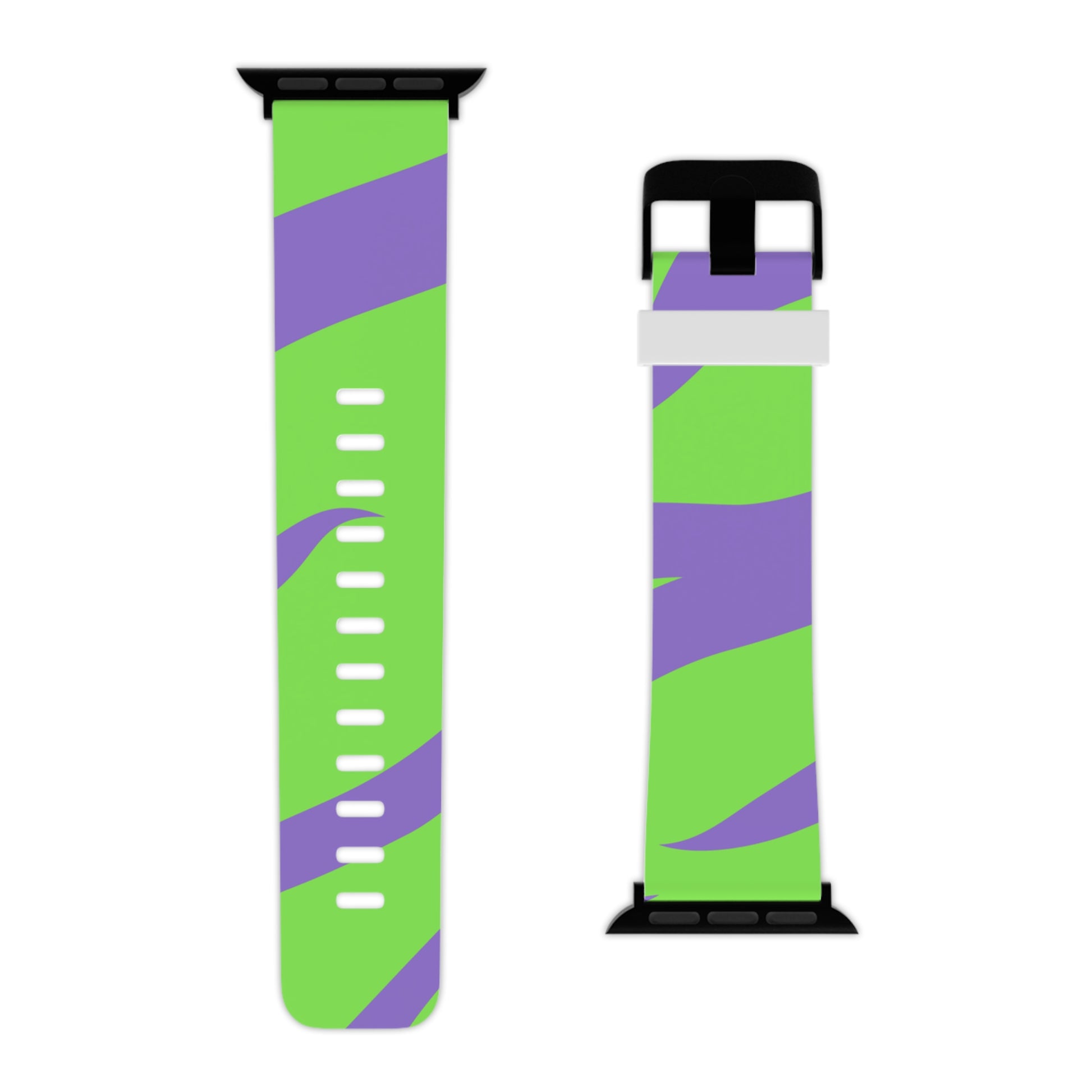 Tyrannosaurus Print Green and Purple Watch Band for Apple Watch, Artsulli - Art is Long, Life is Short, Accessories, , , , , , , 