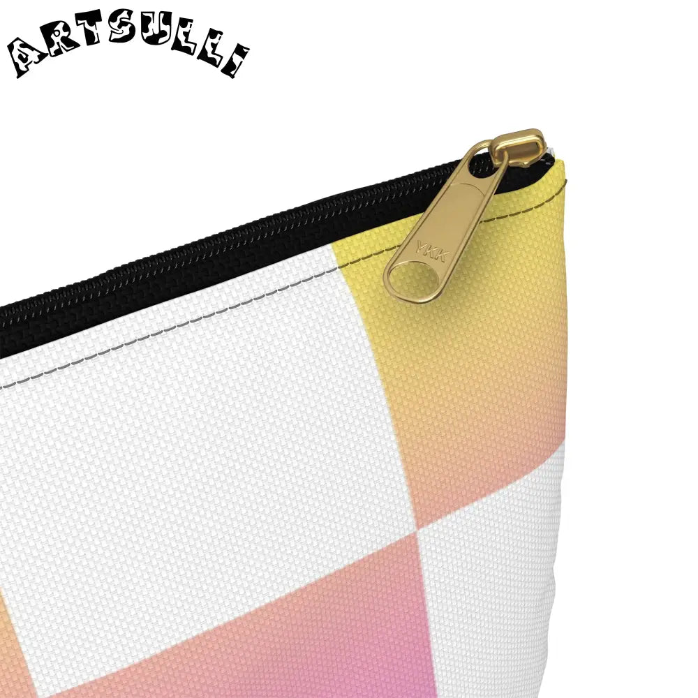 JAKKOUTTHEBXX Vaporwave Check Accessory Pouch JAKKOUTTHEBXX Artsulli