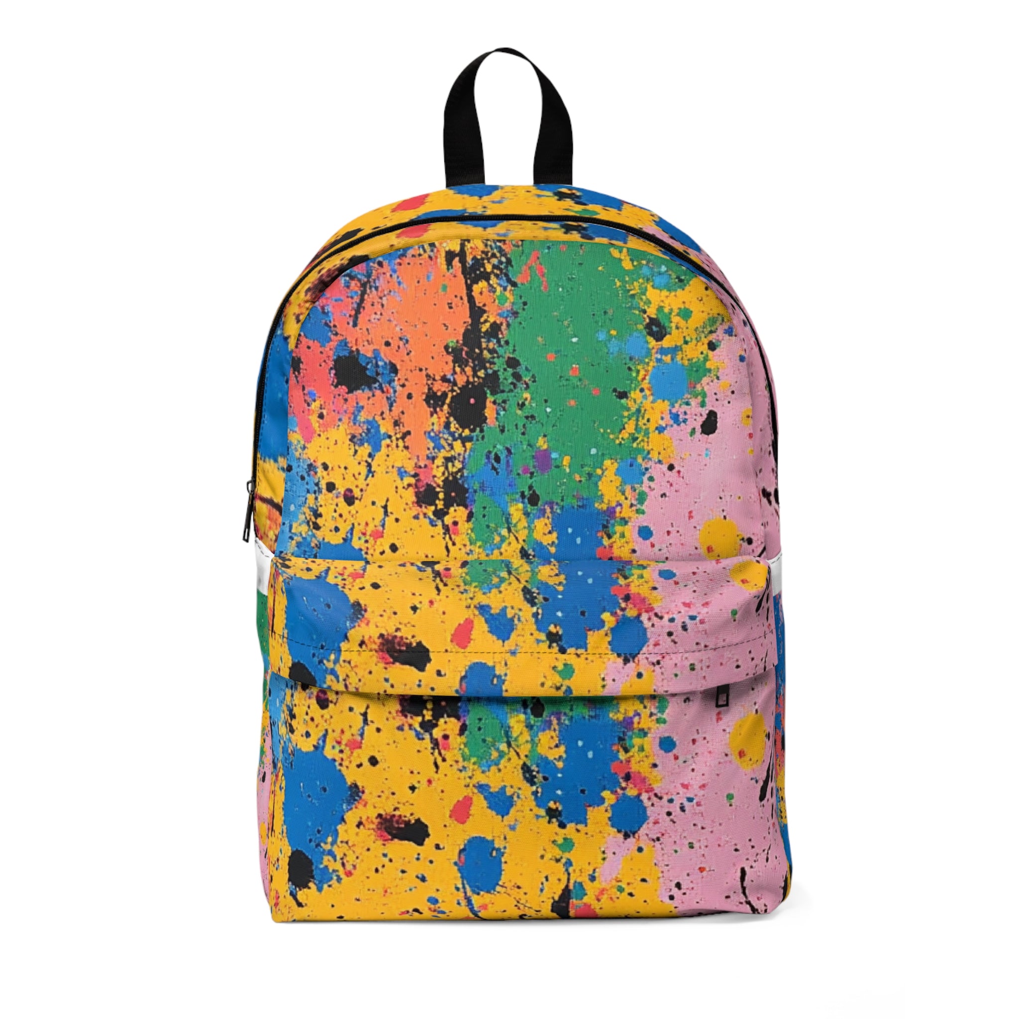 The Colors Of Paint Splatter Unisex Classic Backpack, Artsulli - Art is Long, Life is Short, Bags, Size, One size, , , , , 12662173232595