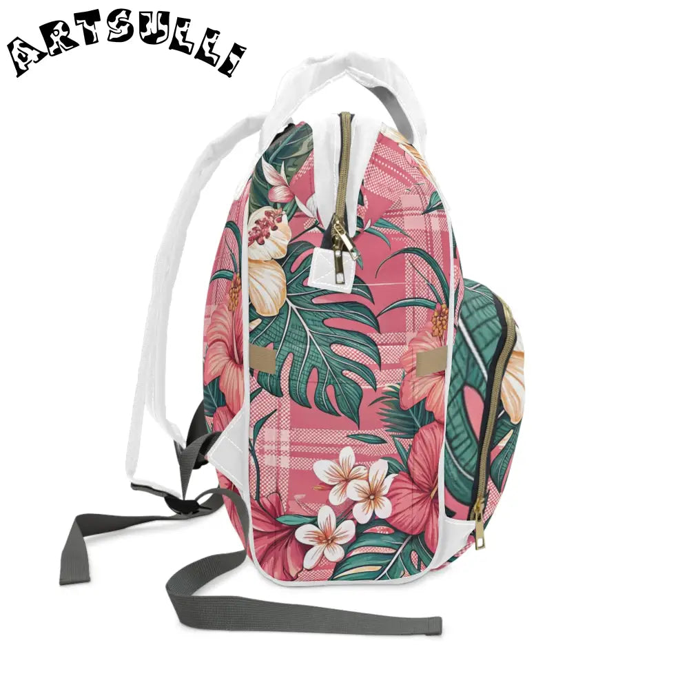 JAKKOUTTHEBXX Plaid x Floral Burgundy and Green Multifunctional