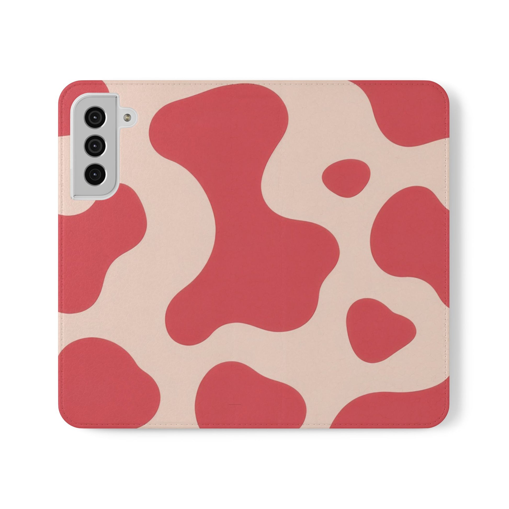 Red Jungle Cow Flip Cases, Artsulli - Art is Long, Life is Short, Phone Case, Size, Samsung Galaxy S22 Plus, , , , , 19085251274348966881