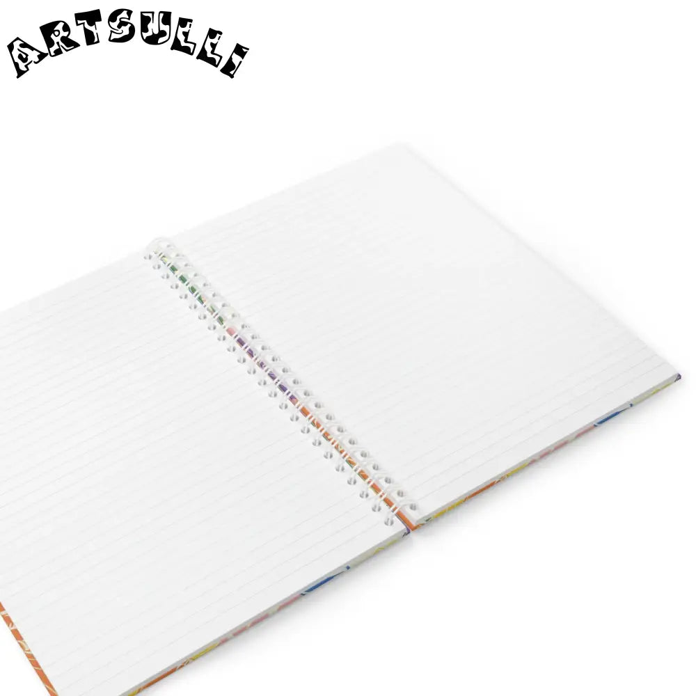 JAKKOUTTHEBXX Tropical Floral Wide-Ruled Spiral Notebook 2025