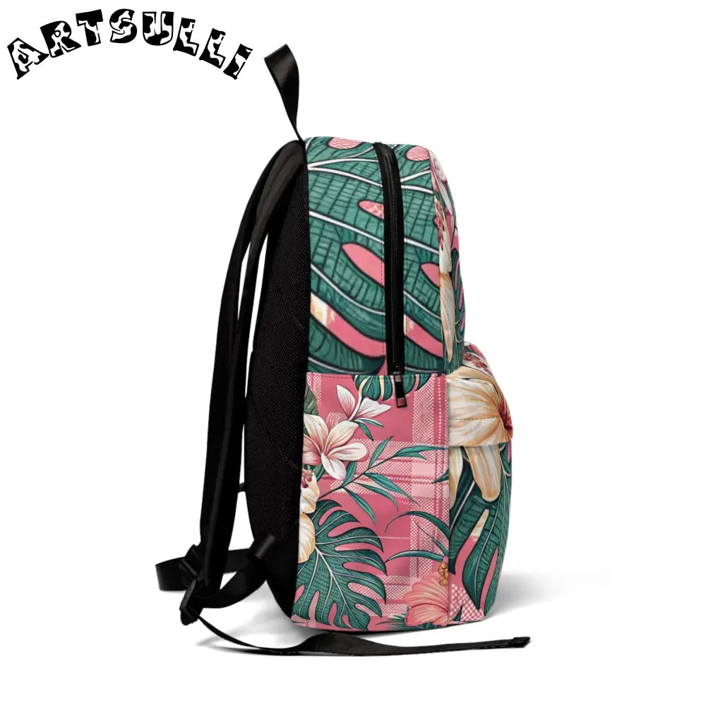JAKKOUTTHEBXX Plaid x Floral Burgundy and Green Unisex Classic