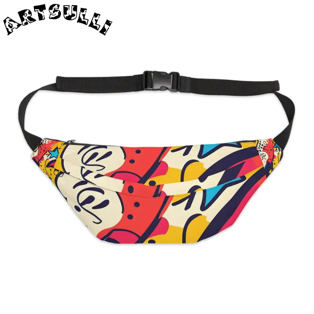 JAKKOUTTHEBXX Comic x Pop Art Large Fanny Pack JAKKOUTTHEBXX