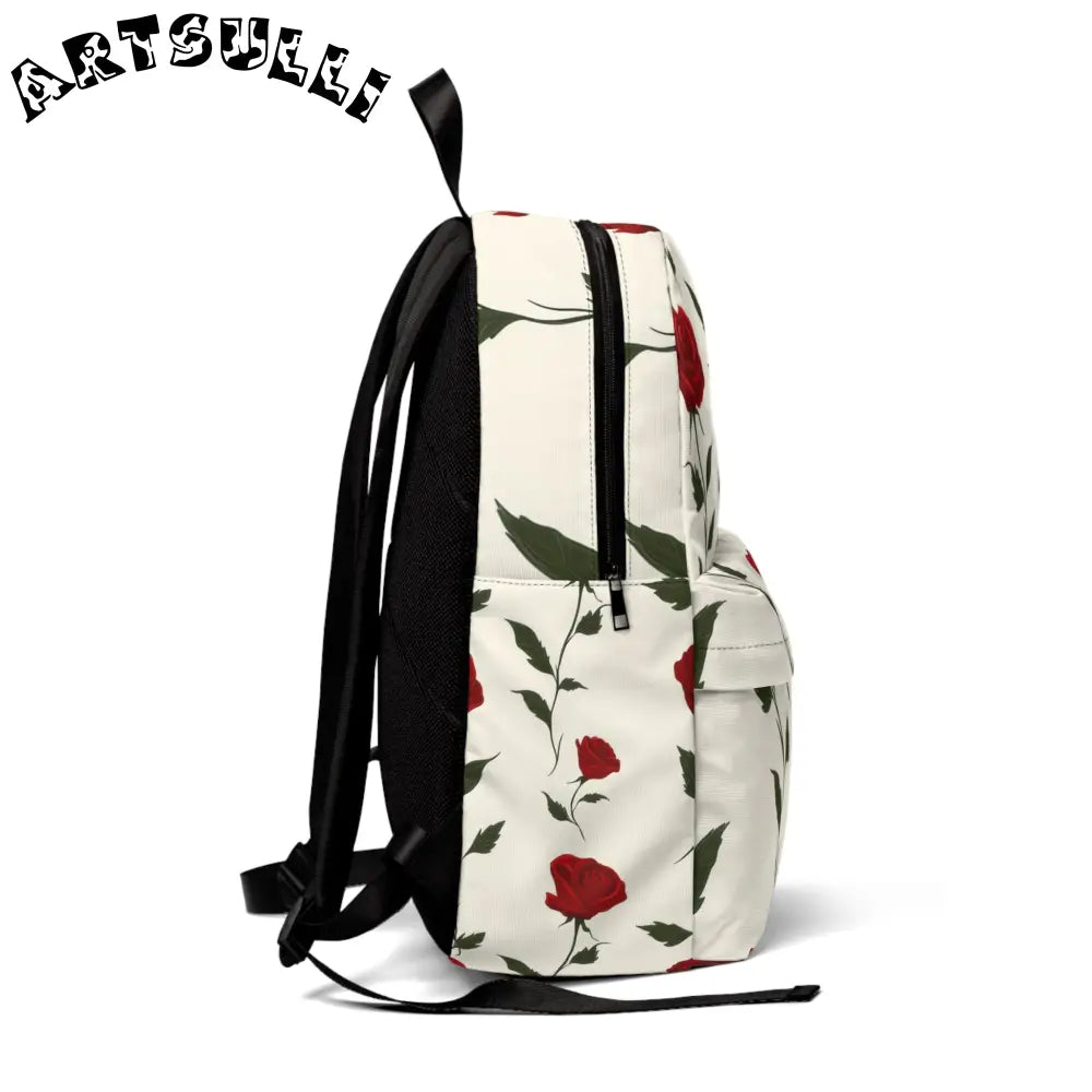 JAKKOUTTHEBXX Red Roses Unisex Classic Backpack JAKKOUTTHEBXX