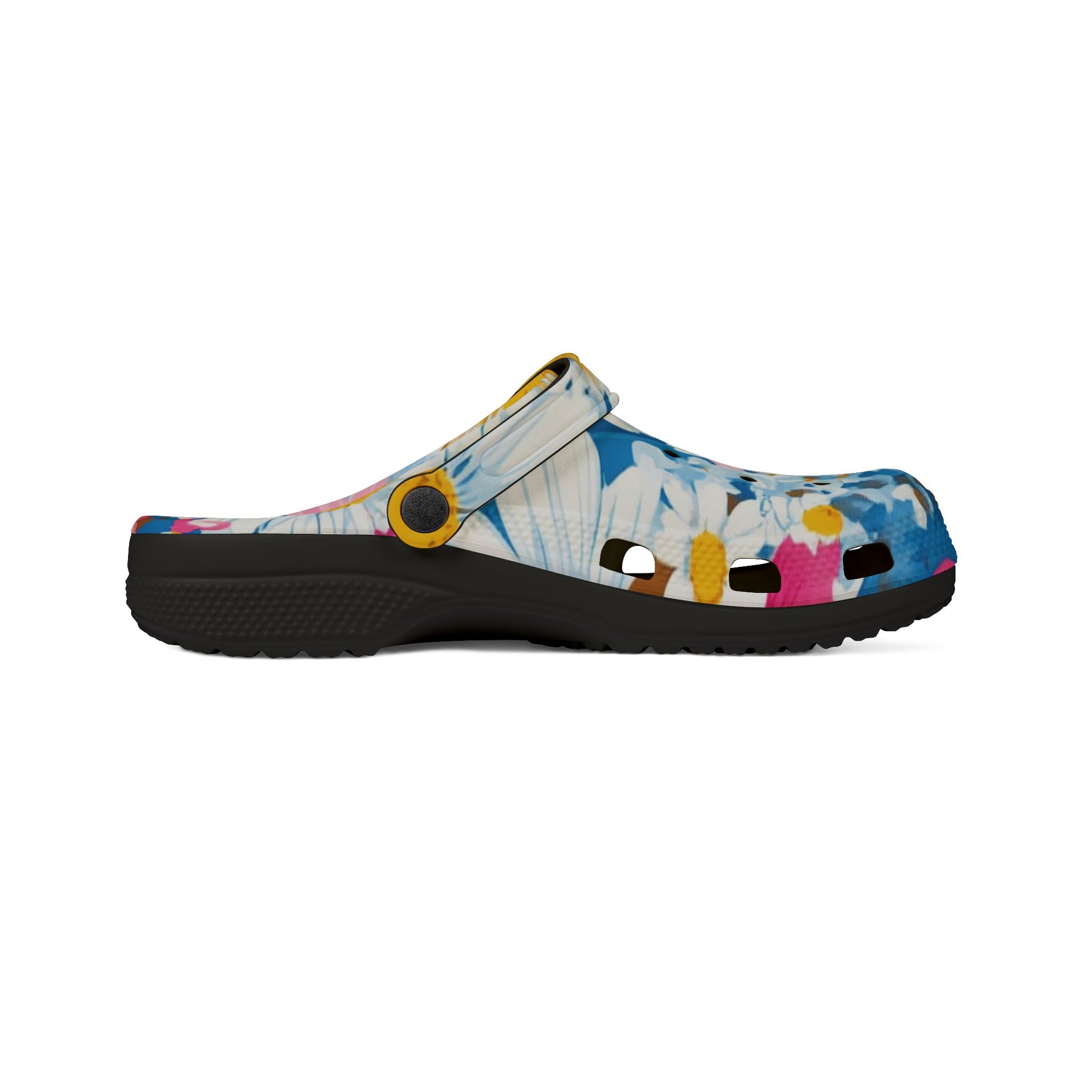 CDG Daisy Dream Blue EVA Foam Rubber Shoes (AOP), Artsulli - Art is Long, Life is Short, Shoes, , , , , , , 