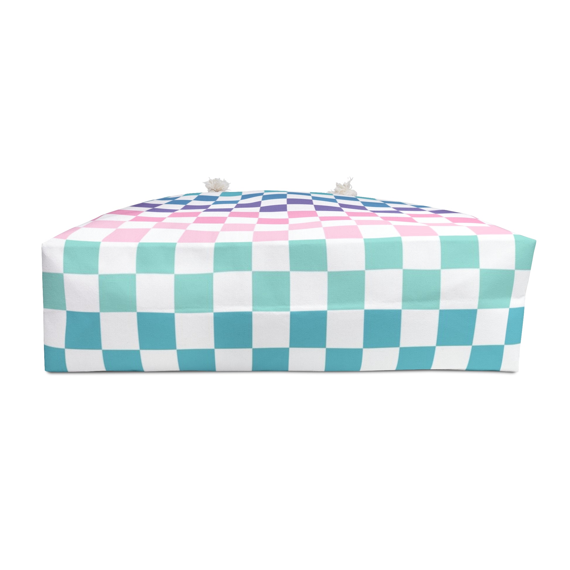 Vaporwave Rainbow  Checkerboard Multi-Color Weekender Bag, Artsulli - Art is Long, Life is Short, Bags, , , , , , , 