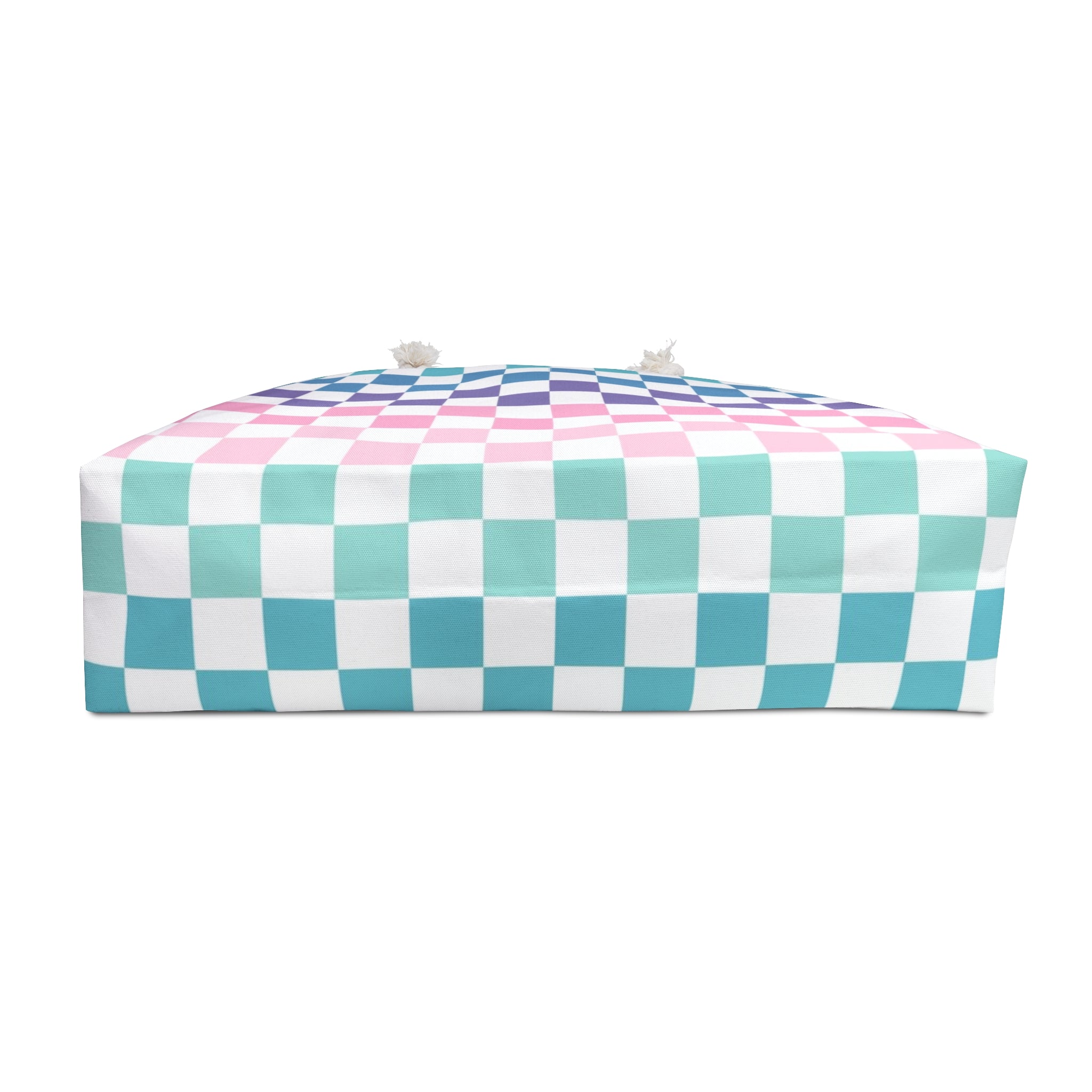 Vaporwave Rainbow  Checkerboard Multi-Color Weekender Bag, Artsulli - Art is Long, Life is Short, Bags, , , , , , , 