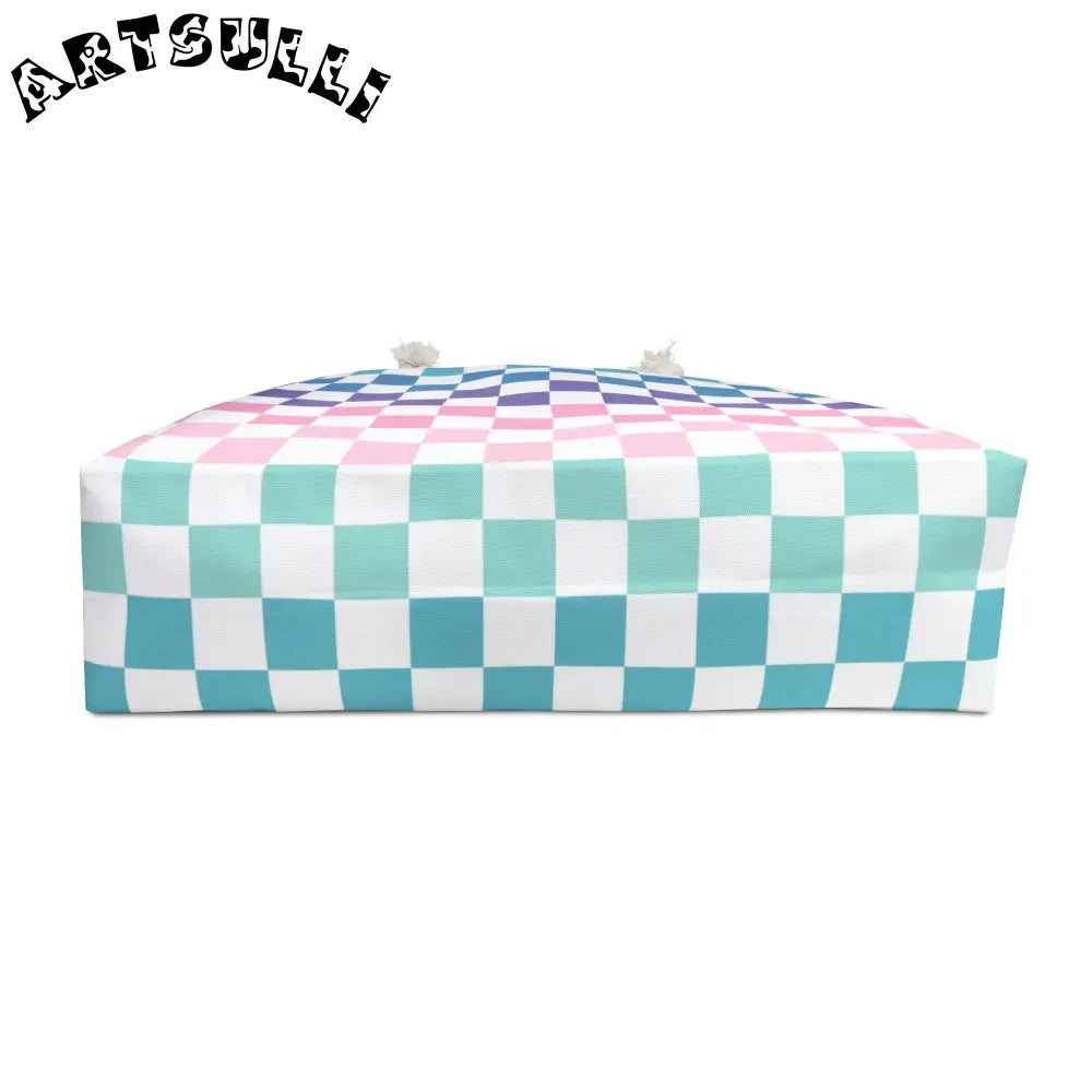 JAKKOUTTHEBXX Vaporwave Rainbow Checkerboard Multi-Color Weekender