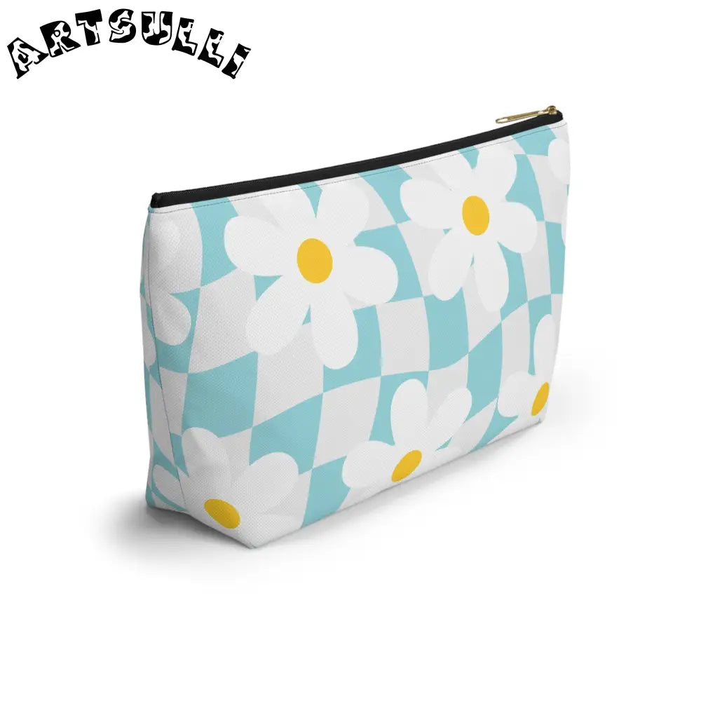 JAKKOUTTHEBXX Trippy Check Garden II Accessory Pouch w T-bottom
