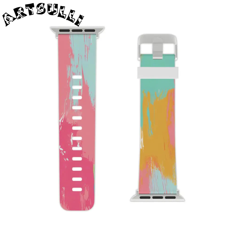 JAKKOUTTHEBXX Preppy Pixel Bloom Watch Band for Apple Watch