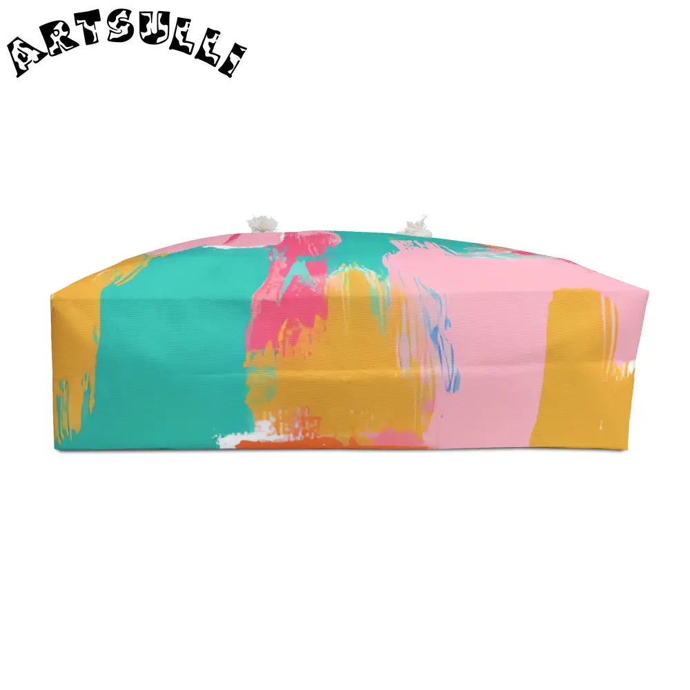 JAKKOUTTHEBXX Preppy Pixel Bloom Weekender Bag JAKKOUTTHEBXX