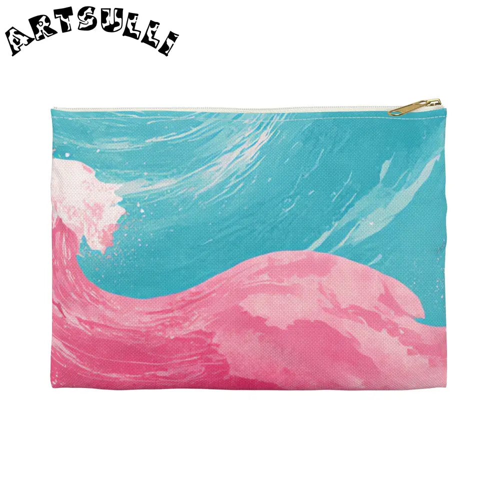 JAKKOUTTHEBXX The Great Pastelwave Pink and Blue Accessory Pouch