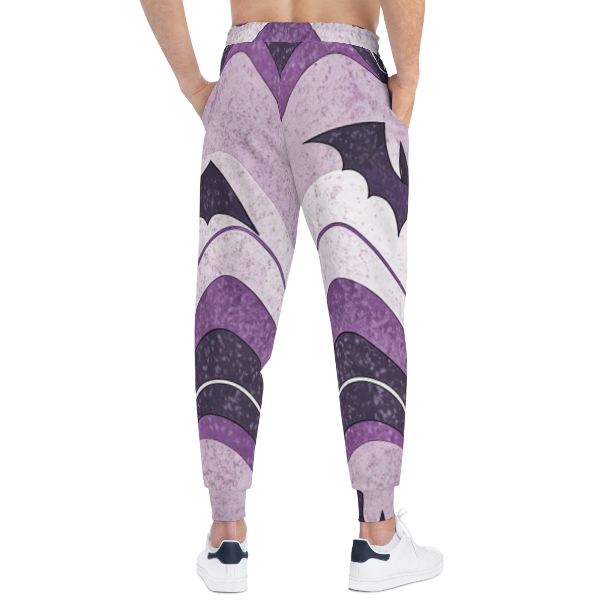 Bat Wave Athletic Joggers (AOP), Artsulli - Art is Long, Life is Short, All Over Prints, , , , , , , 