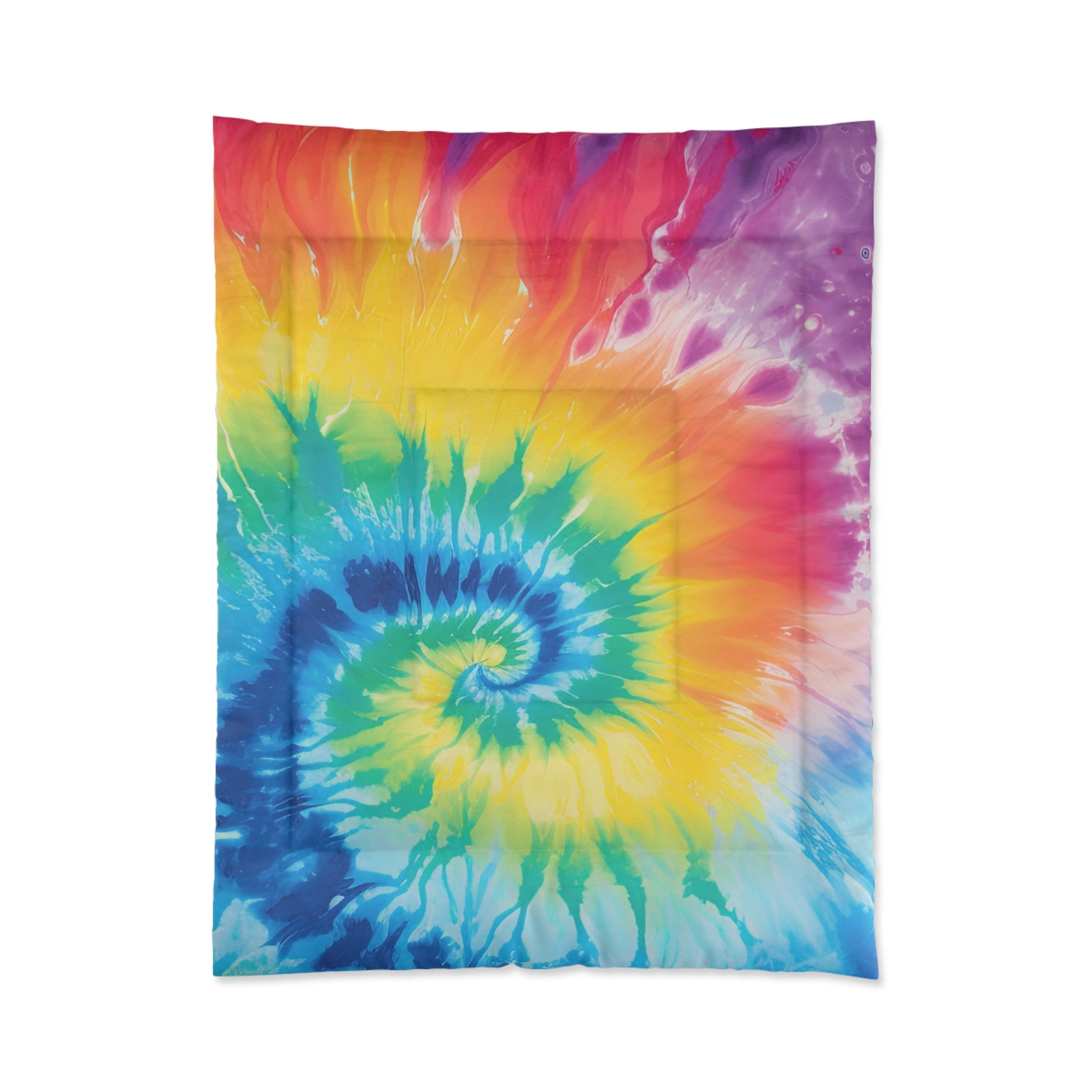 Tie Dye Comforter, Artsulli - Art is Long, Life is Short, Home Decor, Size, 68" × 88", , , , , 21305342366015206055