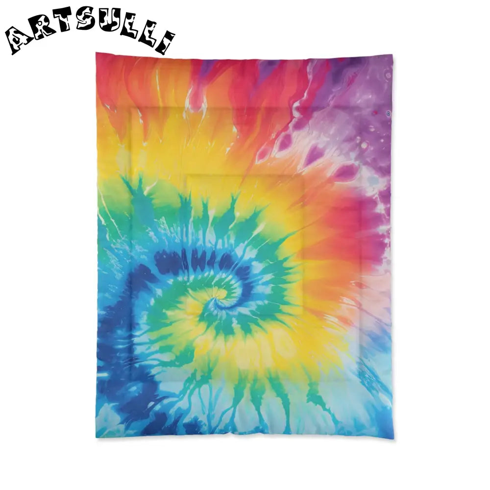 JAKKOUTTHEBXX Rainbow Tie Dye Art Blanket 2025