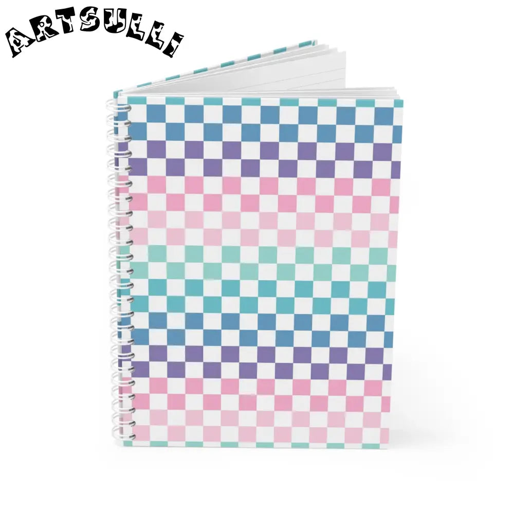 JAKKOUTTHEBXX Vaporwave Rainbow Checkerboard Multi-Color Spiral