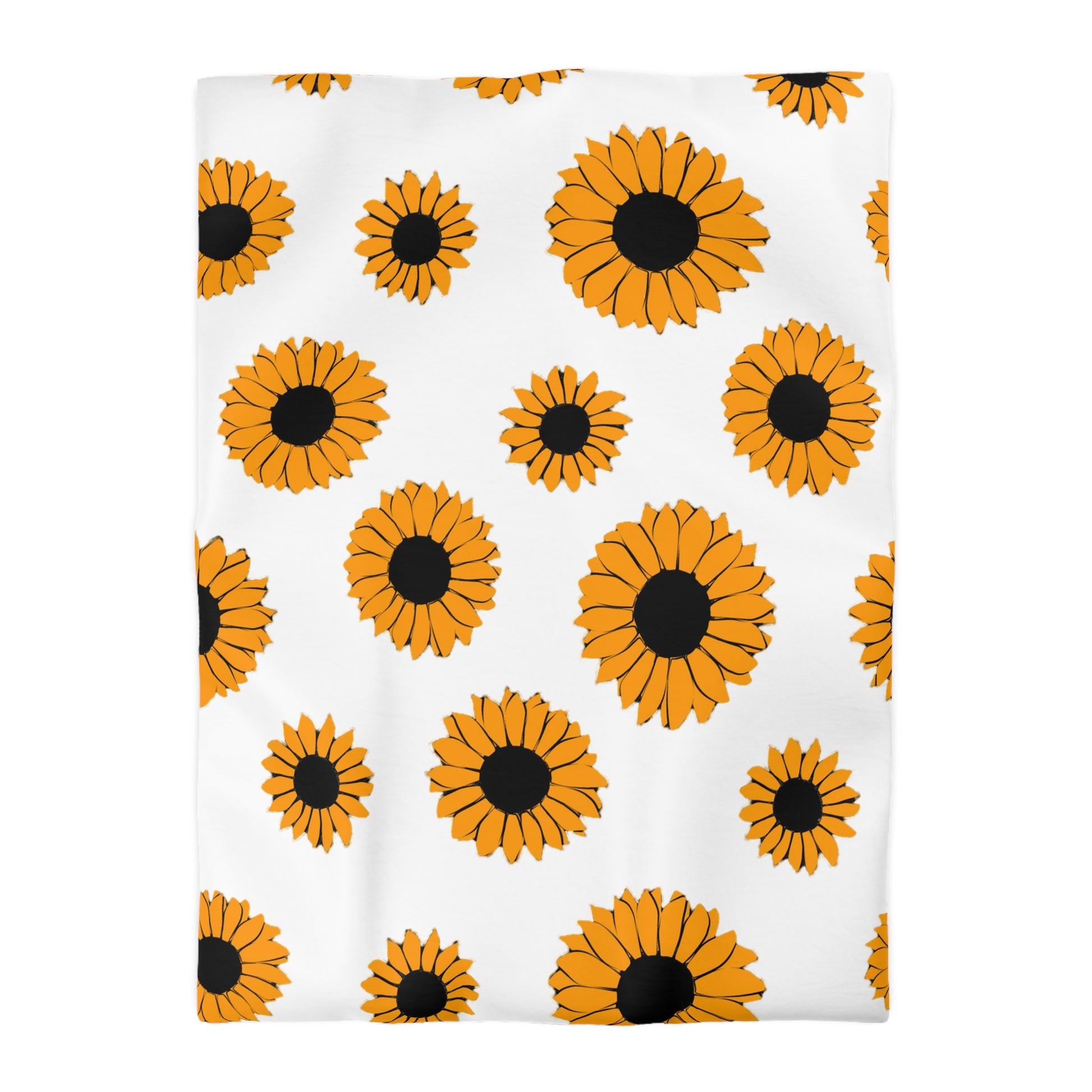Sunflowers Microfiber Duvet Cover, Artsulli - Art is Long, Life is Short, Home Decor, Size, Twin XL, Color, White, , , 12077893481759