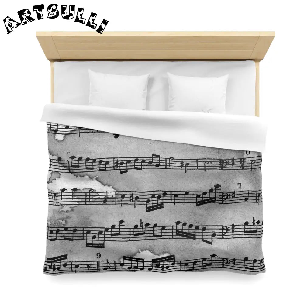 JAKKOUTTHEBXX Distressed Sheet Music Duvet Cover 2025