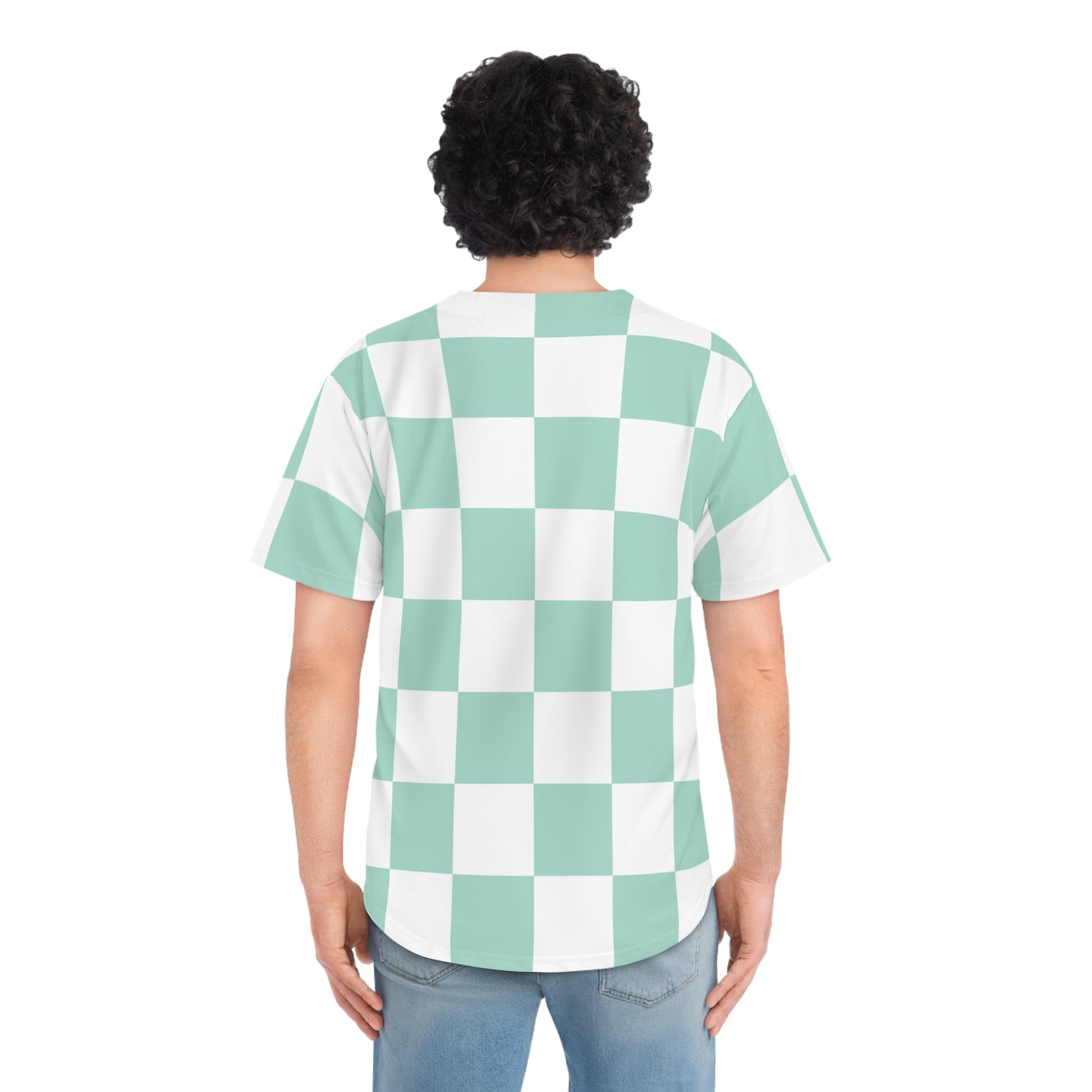 Chessboard Men's Baseball Jersey (AOP), Artsulli - Art is Long, Life is Short, All Over Prints, , , , , , , 