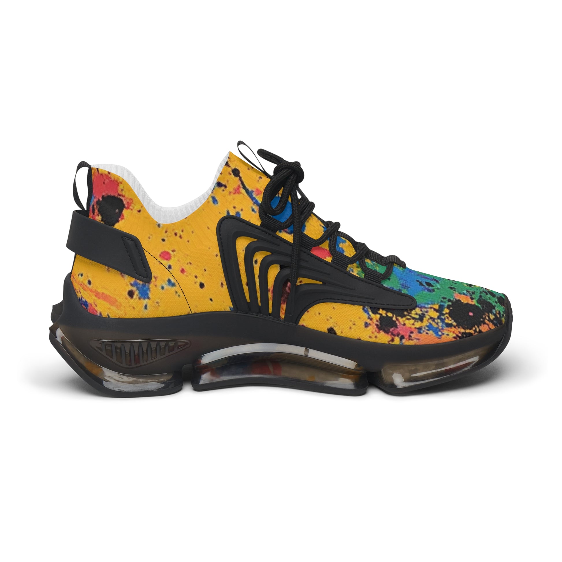 The Colors Of Paint Splatter Women's Mesh Sneakers, Artsulli - Art is Long, Life is Short, Shoes, , , , , , , 