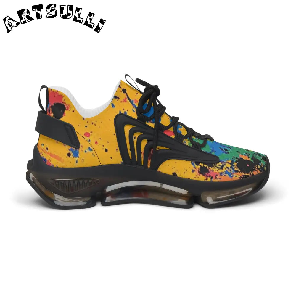 JAKKOUTTHEBXX The Colors Of Paint Splatter Women’s Mesh Sneakers