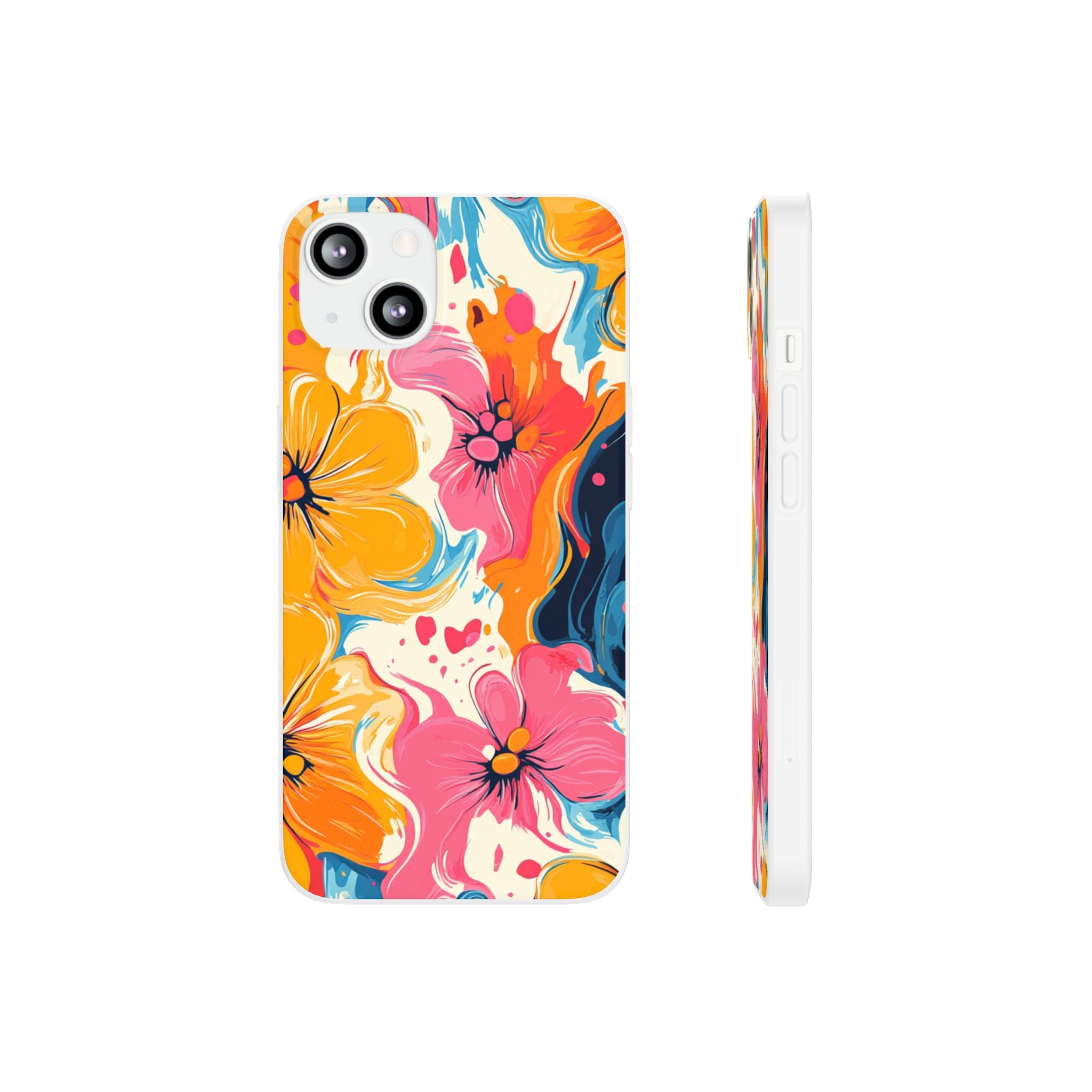 Vibrant Abstract Floral Flexi Case, Artsulli - Art is Long, Life is Short, Phone Case, Size, iPhone 13, , , , , 26724484698668261228