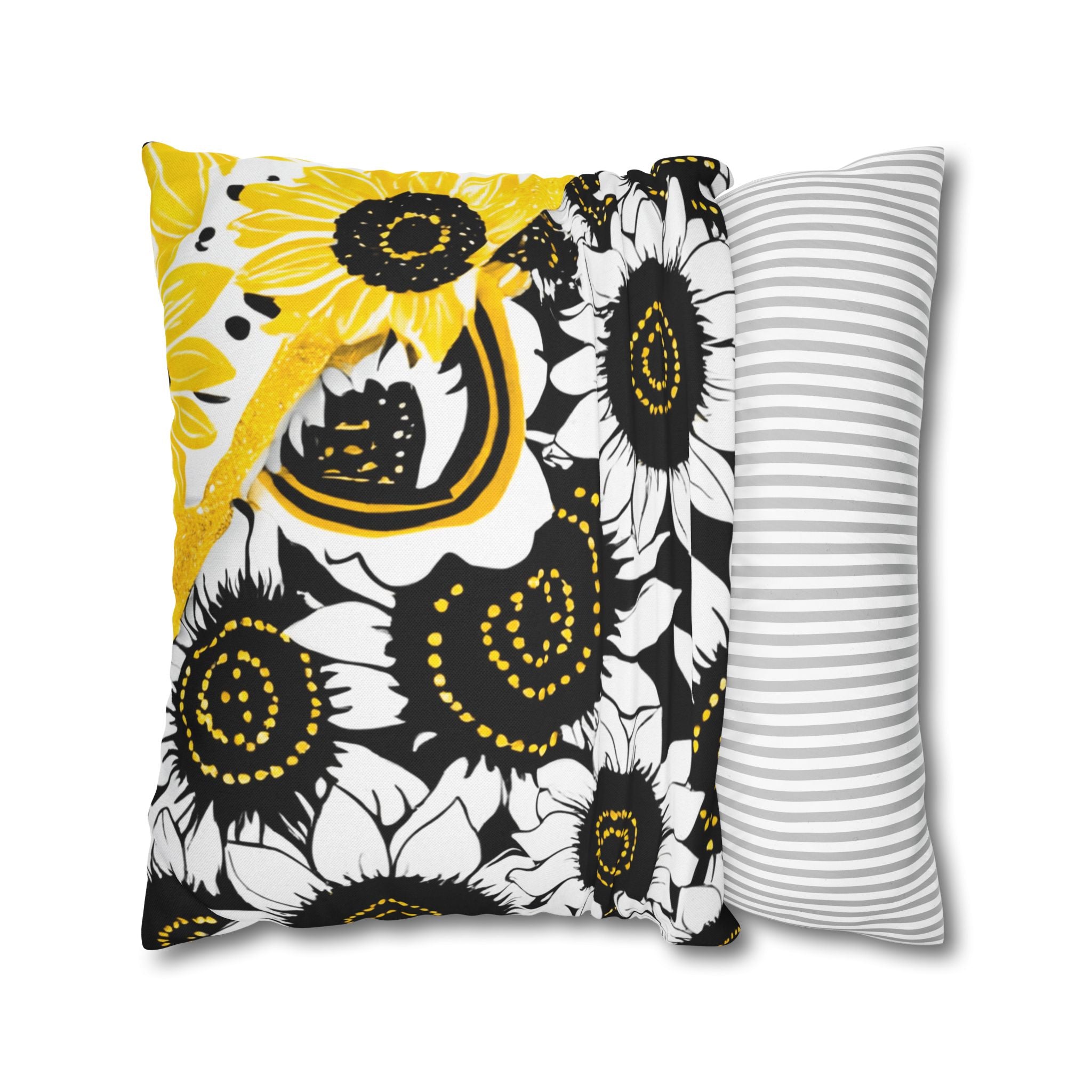 Spun Polyester Square Pillowcase, Artsulli - Art is Long, Life is Short, Home Decor, , , , , , , 