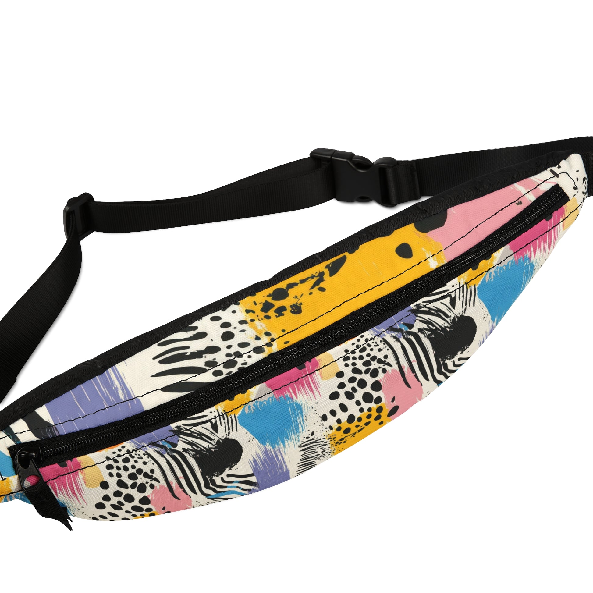 Rae Zebra Rhapsody II Fanny Pack, Artsulli - Art is Long, Life is Short, Bags, , , , , , , 