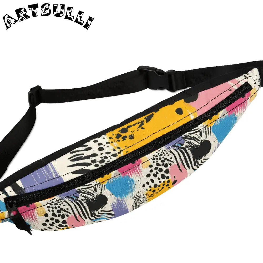 JAKKOUTTHEBXX Rae Zebra Rhapsody II Fanny Pack JAKKOUTTHEBXX