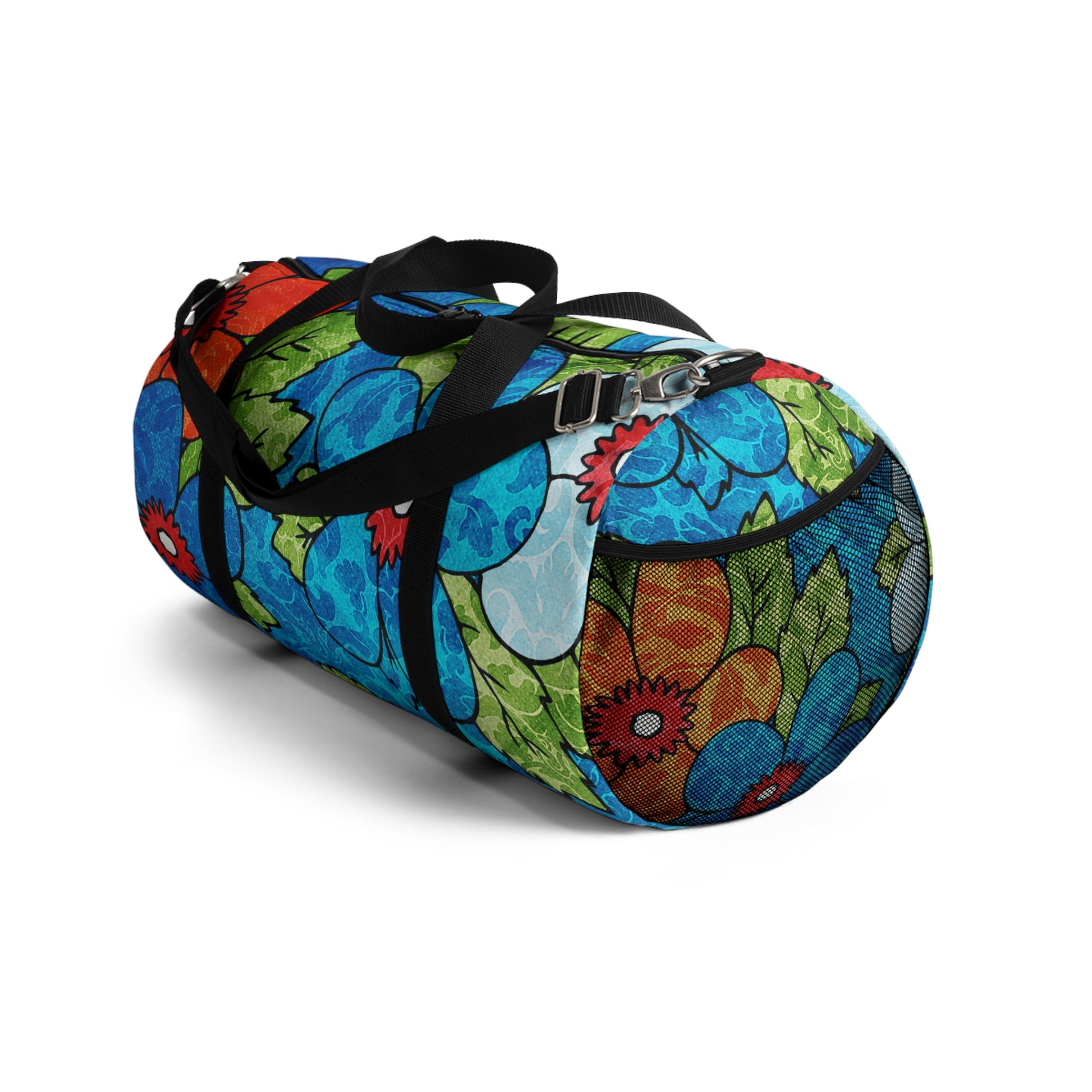 Blue Orange Groovy II Duffel Bag, Artsulli - Art is Long, Life is Short, Bags, , , , , , , 