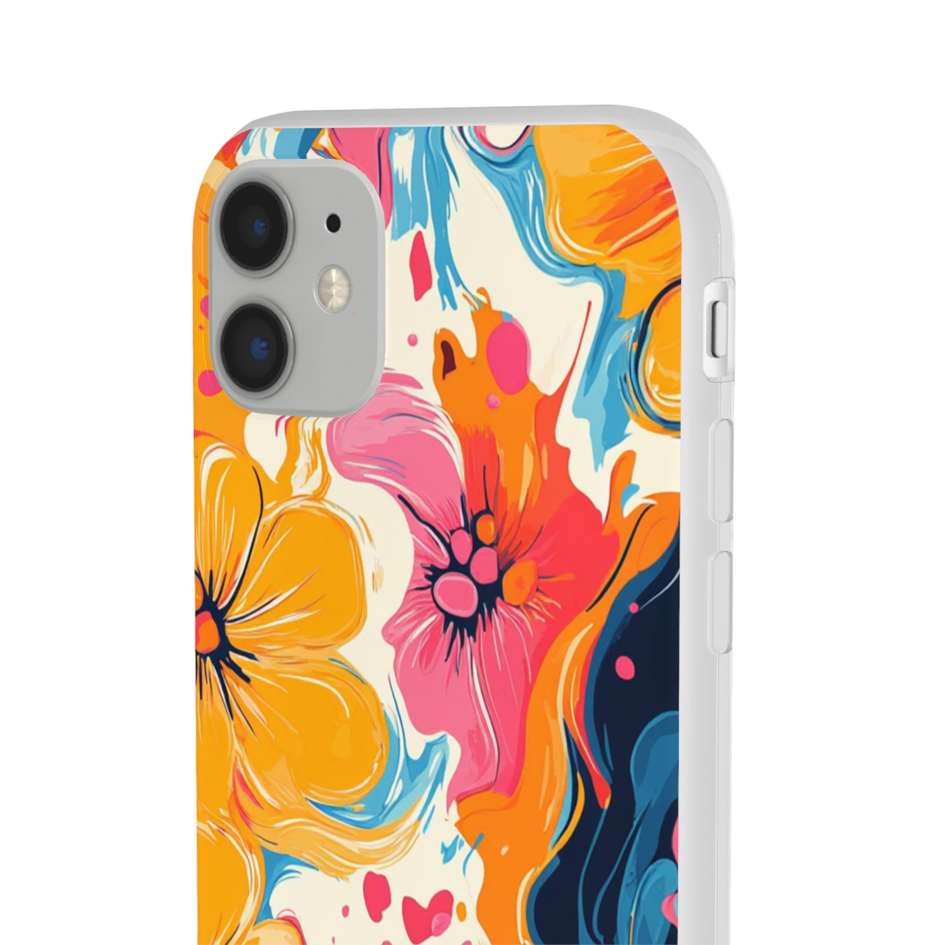 Vibrant Abstract Floral Flexi Case, Artsulli - Art is Long, Life is Short, Phone Case, , , , , , , 