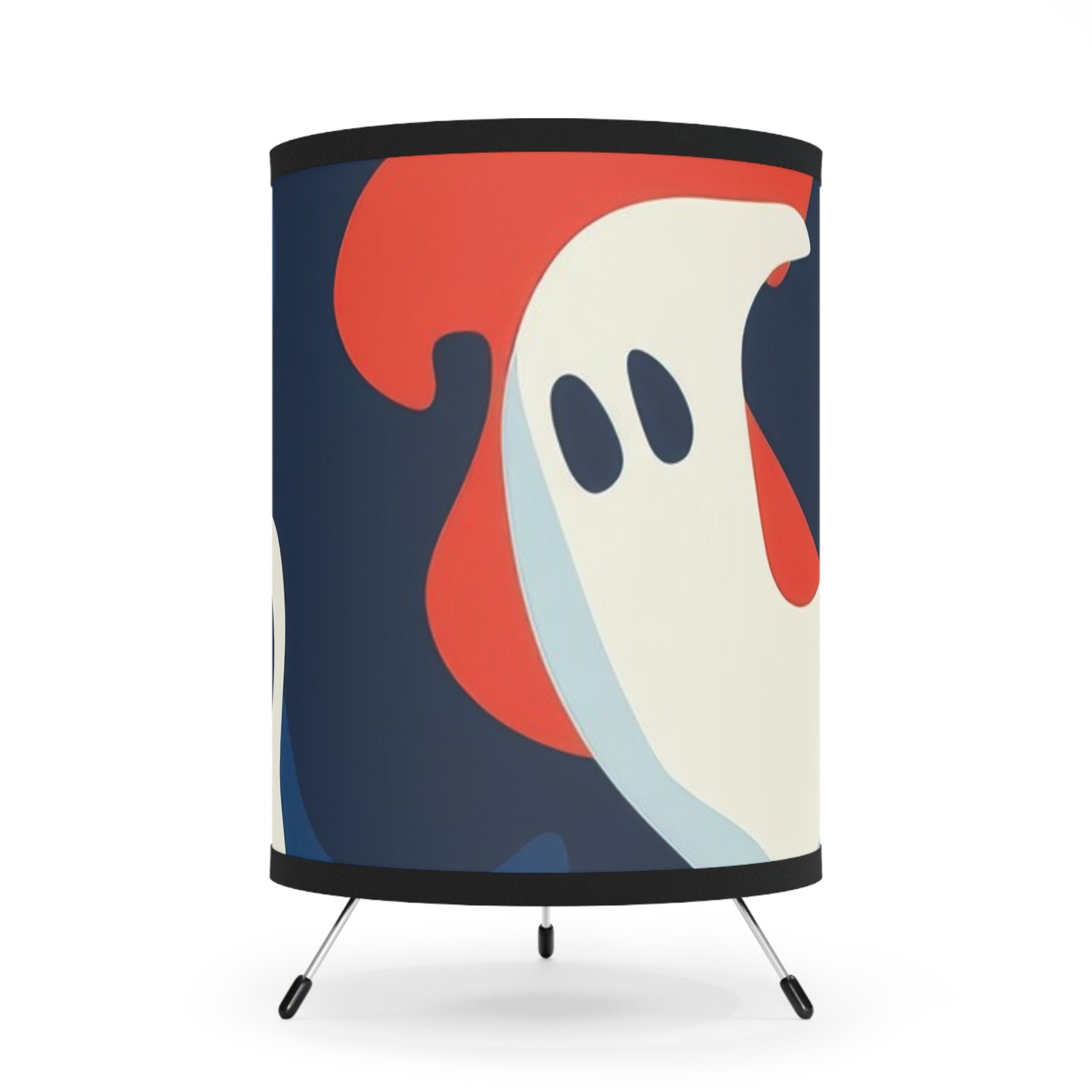 Camo Ghosts Tripod Lamp with High-Res Printed Shade, US\CA plug, Artsulli - Art is Long, Life is Short, Home Decor, Size, One size, Color, Black, , , 15911612328318