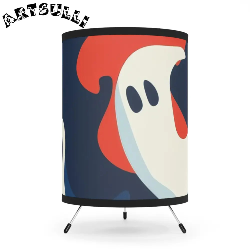 JAKKOUTTHEBXX Camo Ghosts Tripod Lamp with High-Res Printed Shade