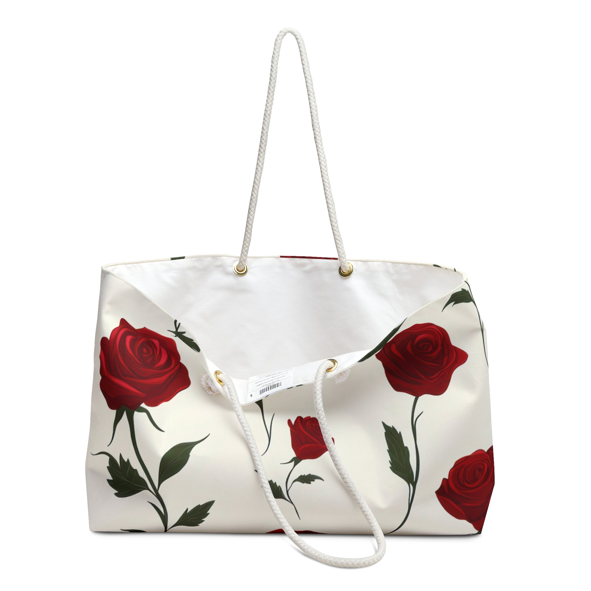 Red Roses Weekender Bag, Artsulli - Art is Long, Life is Short, Bags, , , , , , , 