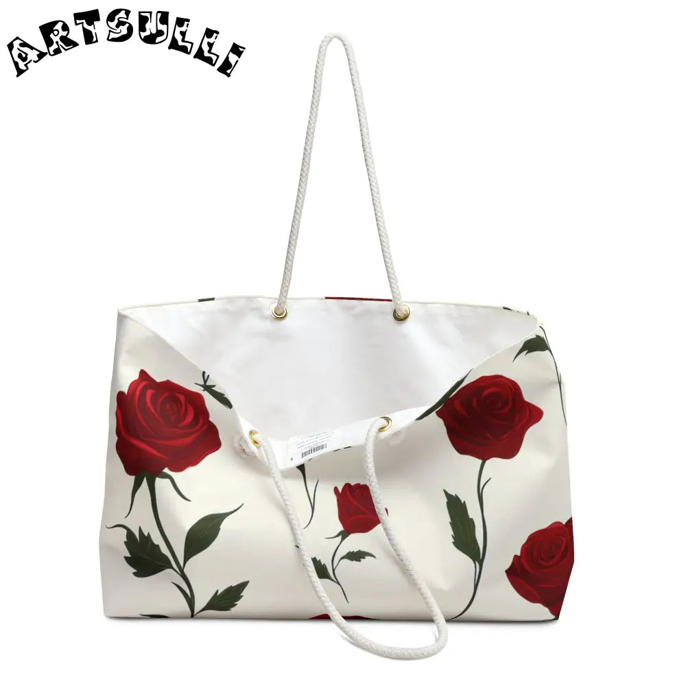 JAKKOUTTHEBXX Red Roses Weekender Bag JAKKOUTTHEBXX Artsulli - Art