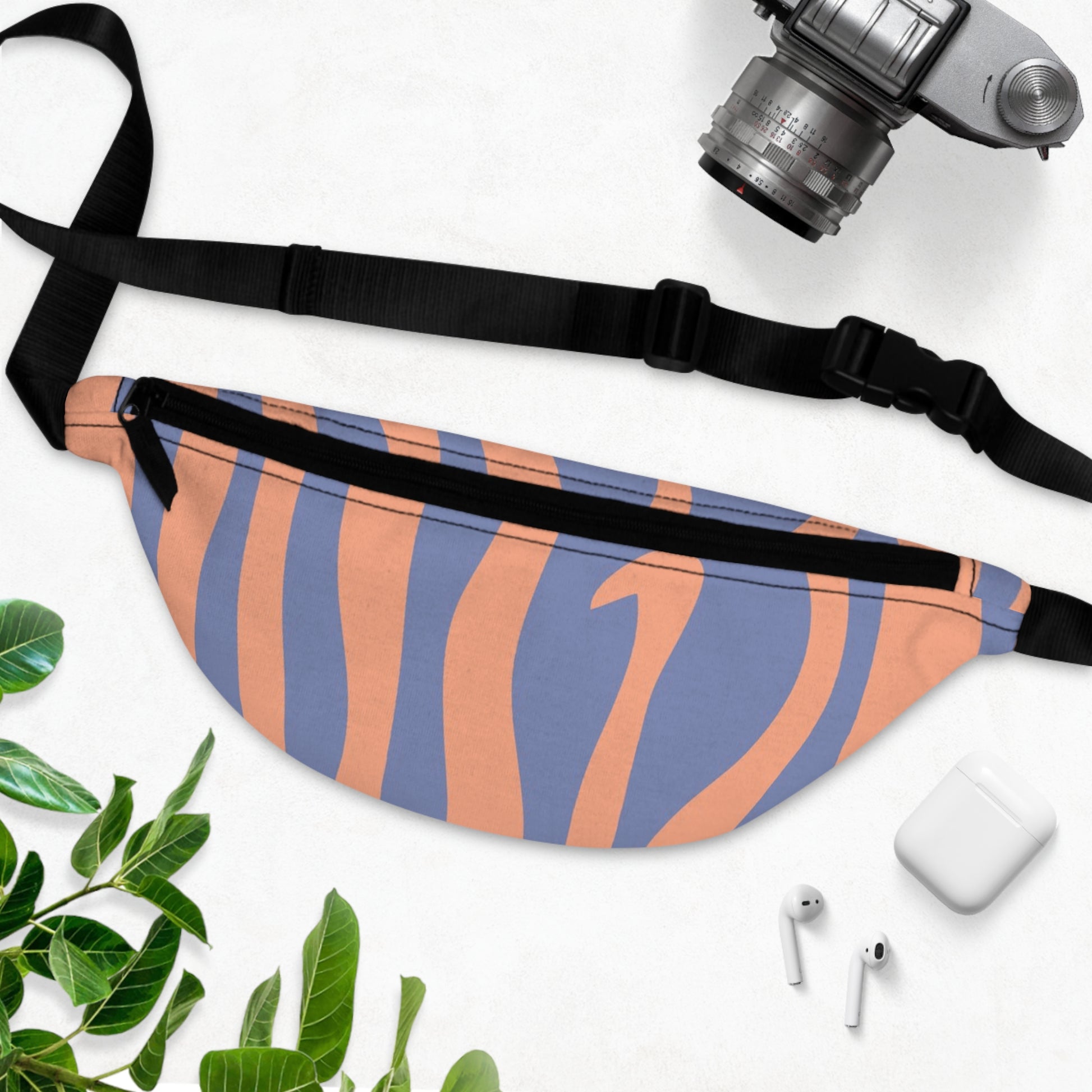 Melting Zebra Stripes Fanny Pack, Artsulli - Art is Long, Life is Short, Bags, , , , , , , 