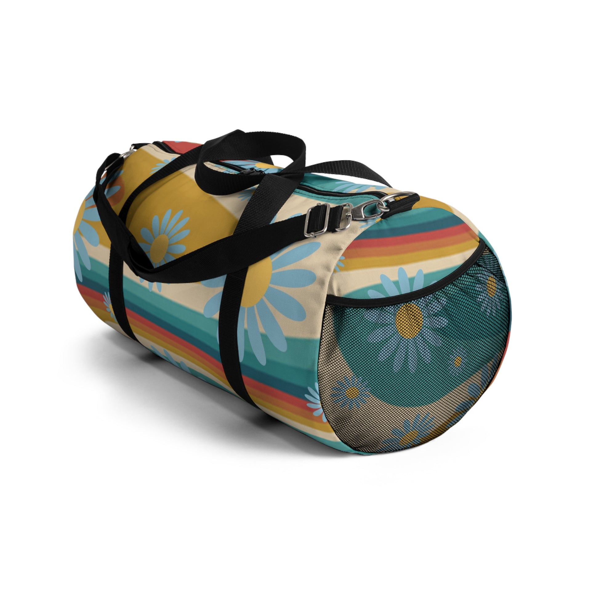 Psychedelic Floral Hills II Multi-Color Duffel Bag, Artsulli - Art is Long, Life is Short, Bags, , , , , , , 