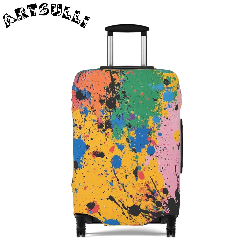 JAKKOUTTHEBXX The Colors Of Paint Splatter Luggage Cover