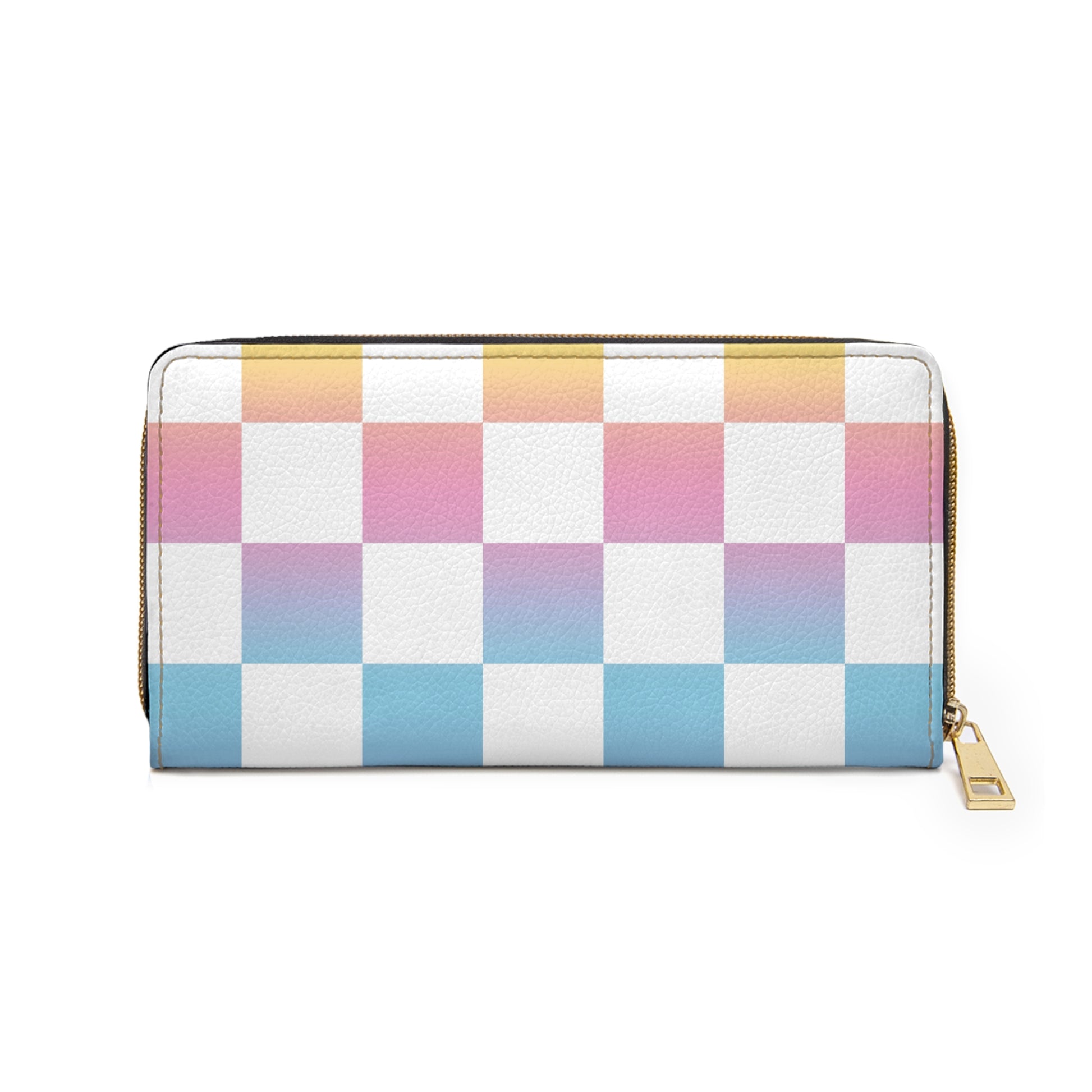 Vaporwave Check II Zipper Wallet, Artsulli - Art is Long, Life is Short, Accessories, , , , , , , 