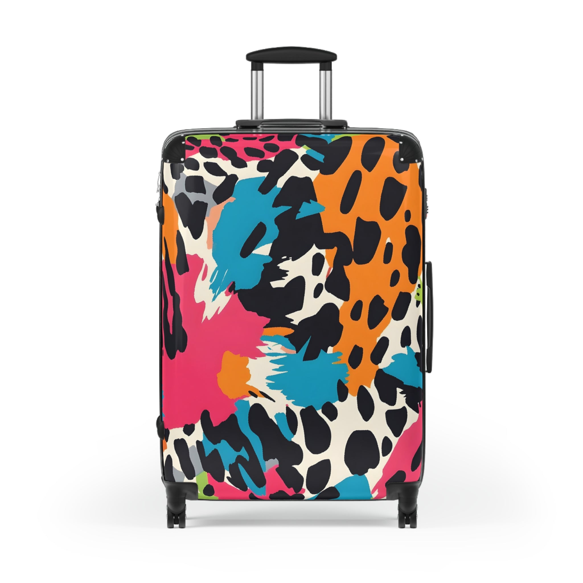 Wild Brush Strokes x Animal Print Multi-Color Suitcase, Artsulli - Art is Long, Life is Short, Bags, , , , , , , 