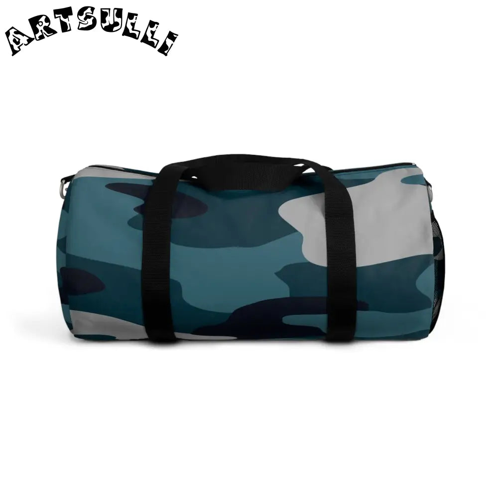 JAKKOUTTHEBXX Blue Camouflage Duffel Bag JAKKOUTTHEBXX Artsulli