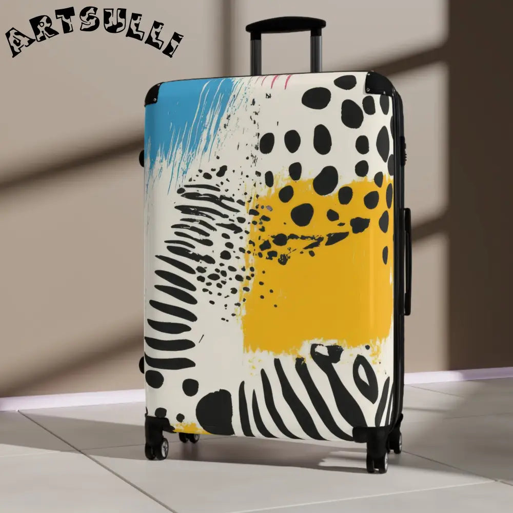 JAKKOUTTHEBXX Rae Zebra Rhapsody Suitcase JAKKOUTTHEBXX Artsulli