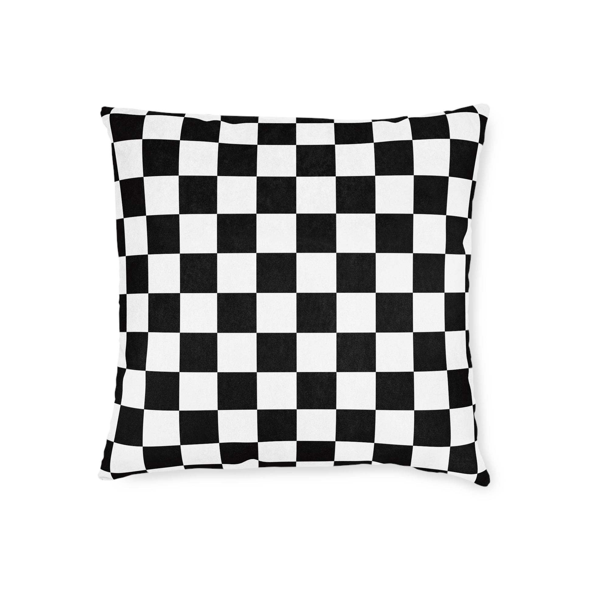 Checkerboard Black and White Square Pillow, Artsulli - Art is Long, Life is Short, Home Decor, , , , , , , 